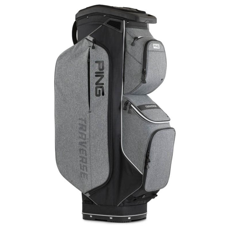 PING Traverse Cart Bag Heather Grey Black