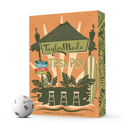 TaylorMade TP5x PIX Tiki Golf Balls Tiki Golf Balls Taylormade