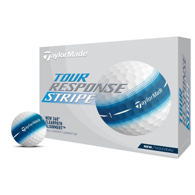 TaylorMade Tour Response Stripe Golf Ball - Previous Season Blue