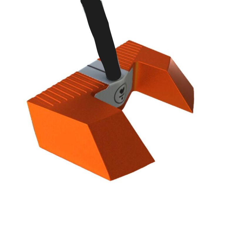 L.A.B. Golf MEZZ.1 MAX Putter - Broomstick - Lucas Glover&#39;s Gamer (Single Line Alignment) Right 45&quot; Orange (Black Accra Shaft)
