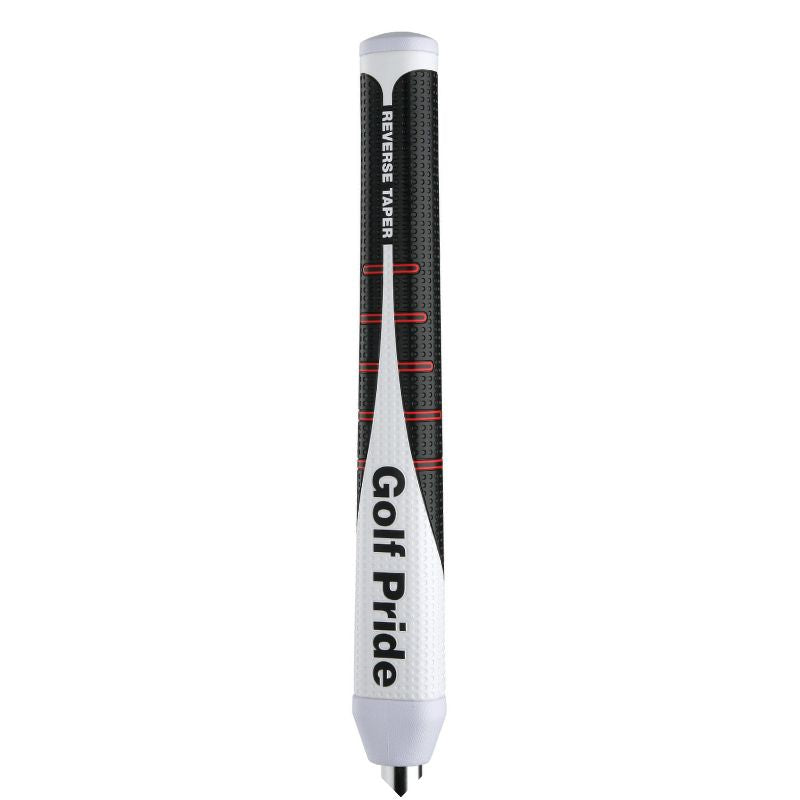 Golf Pride Reverse Taper Round Putter Grip - Medium Grip Golf Pride White/Black