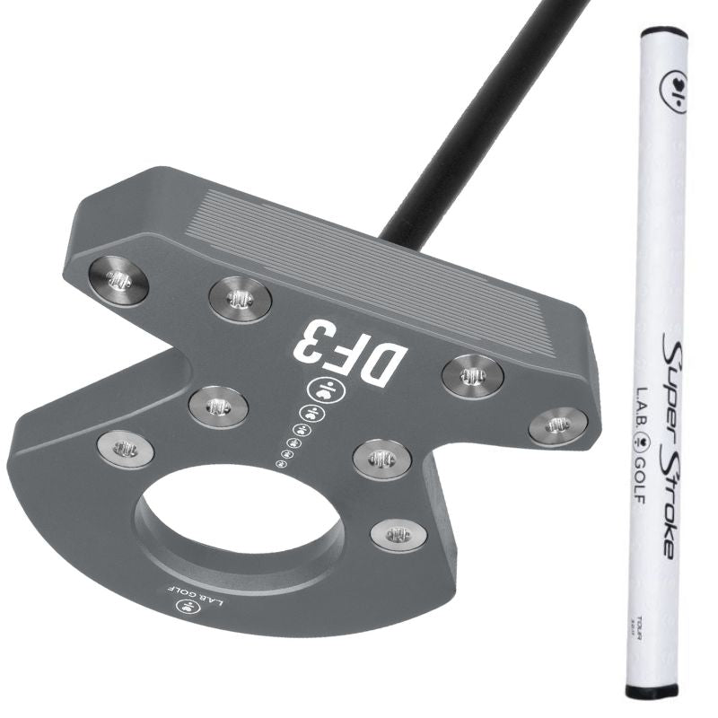 L.A.B. Golf DF3 Putter - Counterbalance 38" Charcoal (Black Accra Shaft)