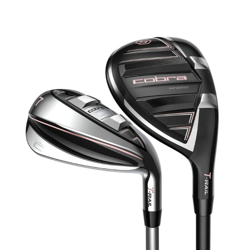 Cobra Women's T-Rail 3 Combo Iron Set - 5H 6H 7-PW, SW Right Ladies Graphite - COBRA Ultralite 45