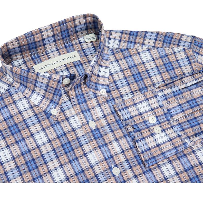 Holderness &amp; Bourne The Andrew Button Down Long Sleeve Fescue