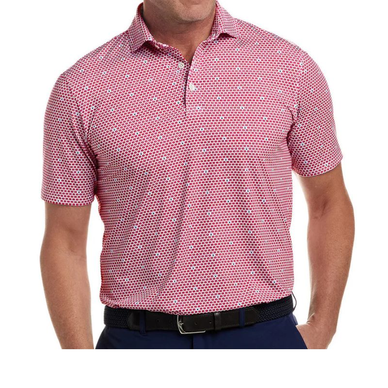 Holderness &amp; Bourne The Elgin Polo Vintage Claret Navy White