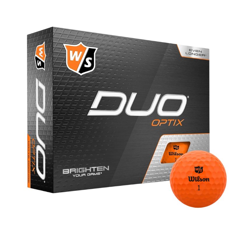 Wilson Duo Optix Golf Balls Orange