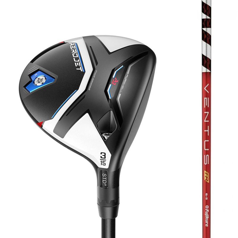 Cobra AeroJet Fairway Wood - Fujikura Ventus Velocore - Store Display Demo Right Stiff 5W (18°) - Fujikura Ventus Red TR 7 (-1&quot; SHORT) (+$300)
