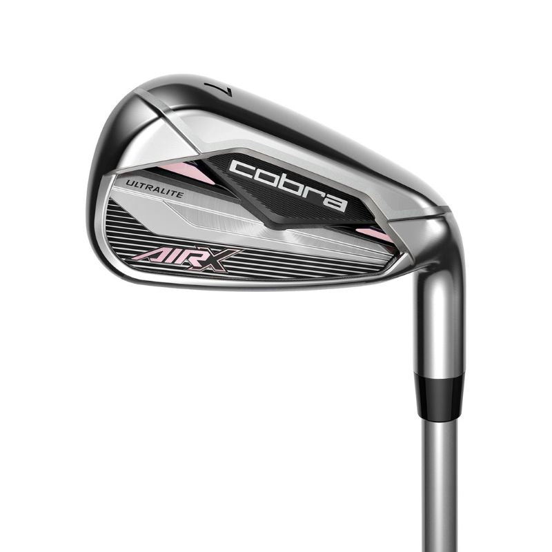 Cobra Women&#39;s AIR-X Prior Gen. Partial Iron Set - 7i, 9i, PW, SW Right Ladies Graphite - Cobra Ultralite 45 (2° FLAT)