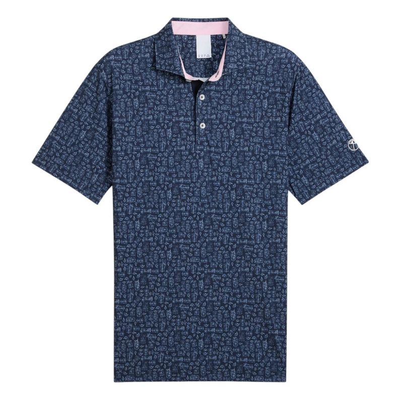 PUMA AP Sketch Golf Polo Deep Navy