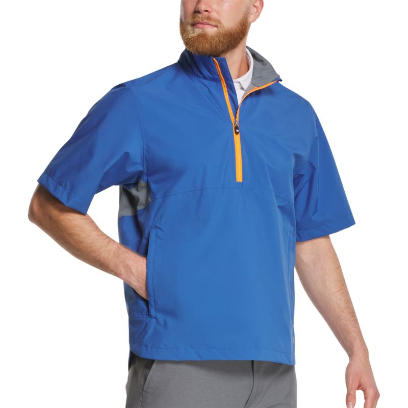 FootJoy HydroLite X Short Sleeve Rain Shirt Indigo Basalt