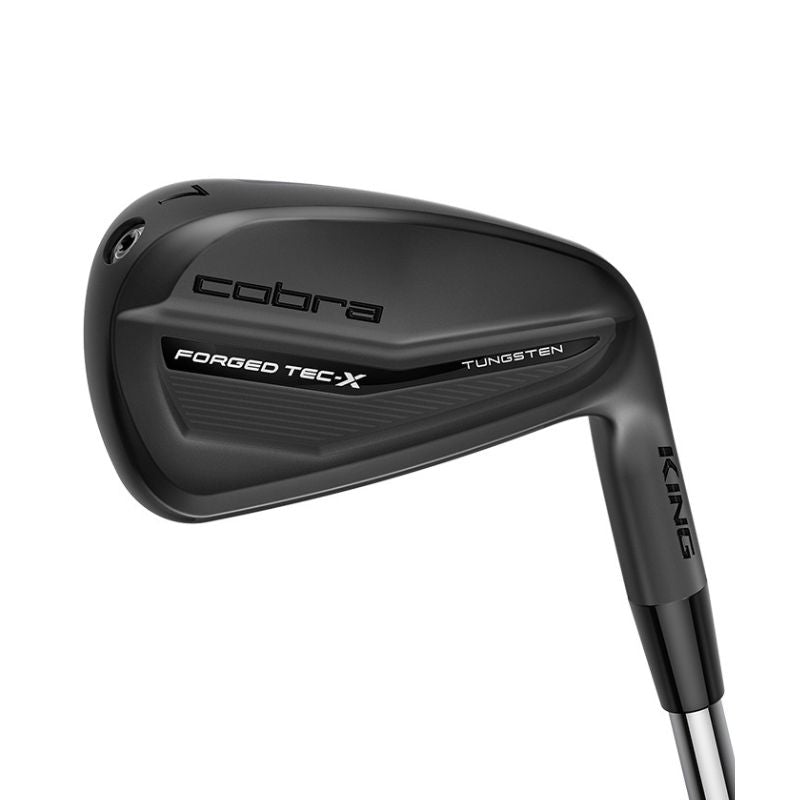 Cobra KING Forged Tec X Black Iron Set - 4-PW, GW Right Stiff Steel - Project X LZ 6.0