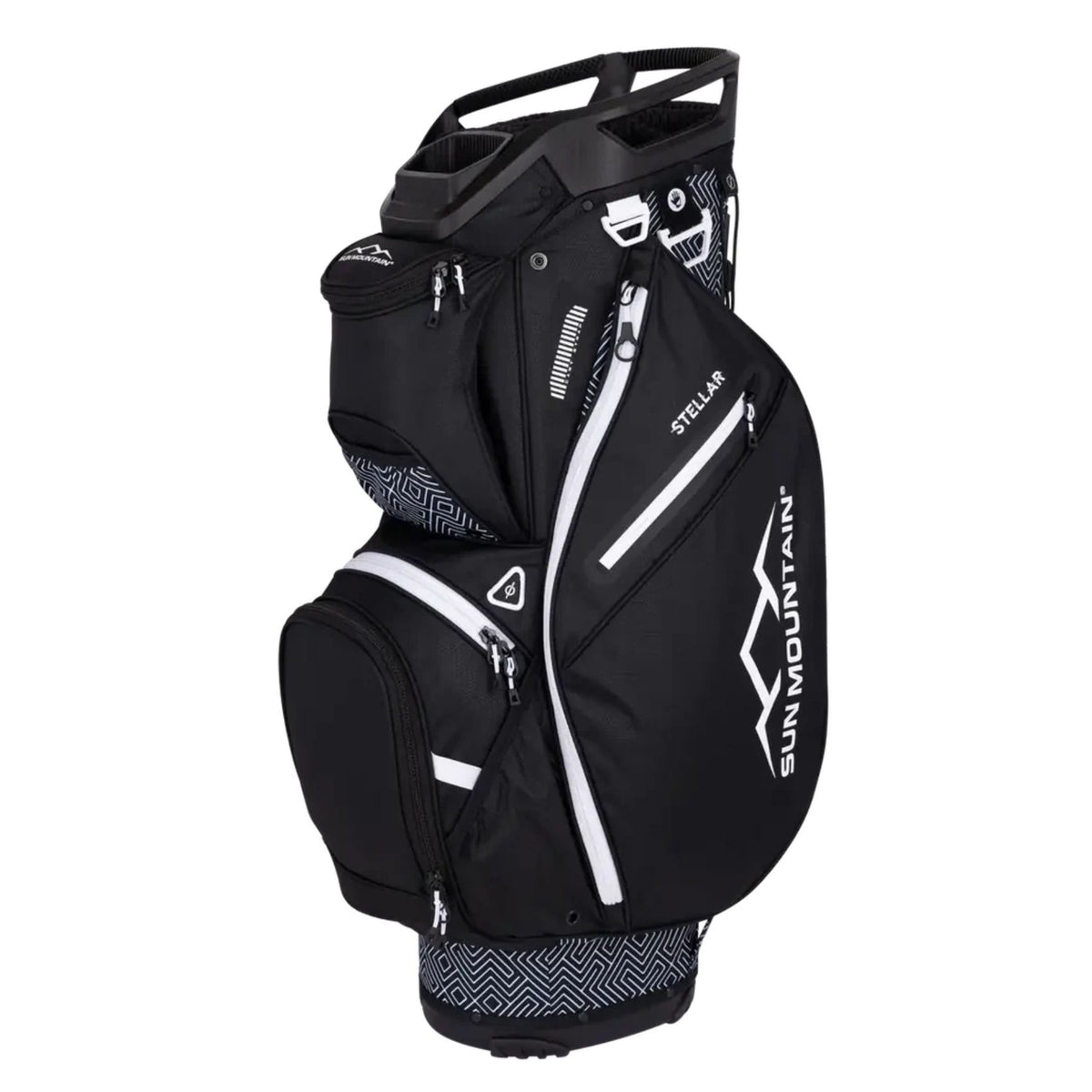 Sun Mountain Women&#39;s 2025 Stellar Cart Bag Maze Black White