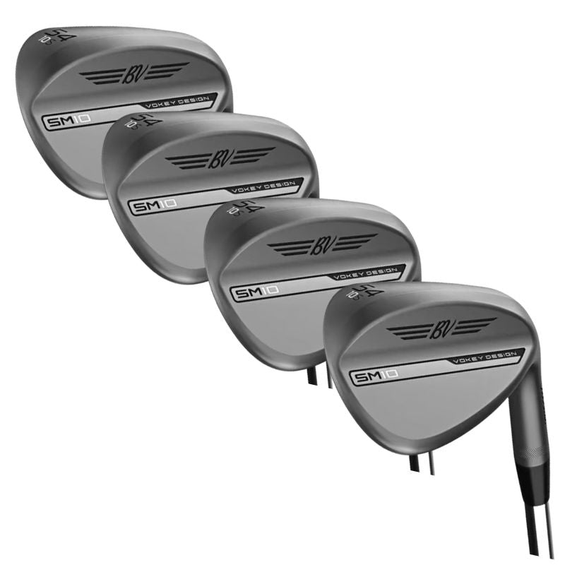 Titleist Vokey SM10 NI Wedge Set - 46.10 F/50.12 F/55.10 S/60.08 M - Store Display Demo Right 46.10 F 50.12 F 56.10 S (1° Strong) 60.08 M Steel - Dynamic Gold S400 (2° Flat)
