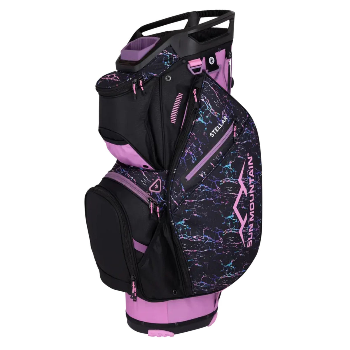 Sun Mountain Women&#39;s 2025 Stellar Cart Bag Pink Static Black