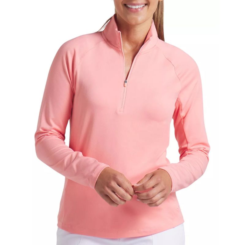PUMA Women&#39;s Pure 2.0 1/4 Zip Pink Fruit