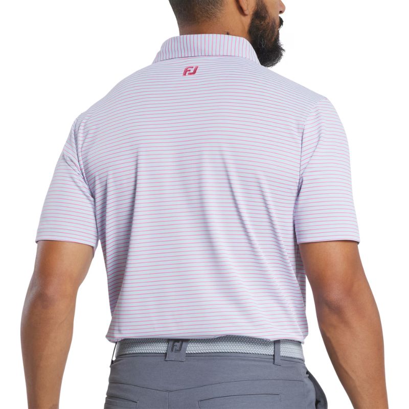 FootJoy Hickory Stripe Pique Polo