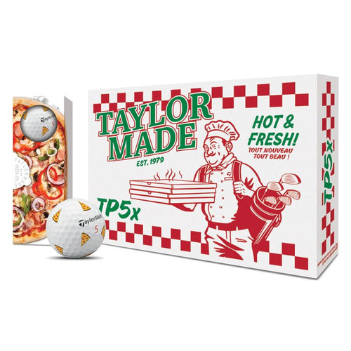 TaylorMade TP5x PIX Pizza Party Golf Balls Pizza