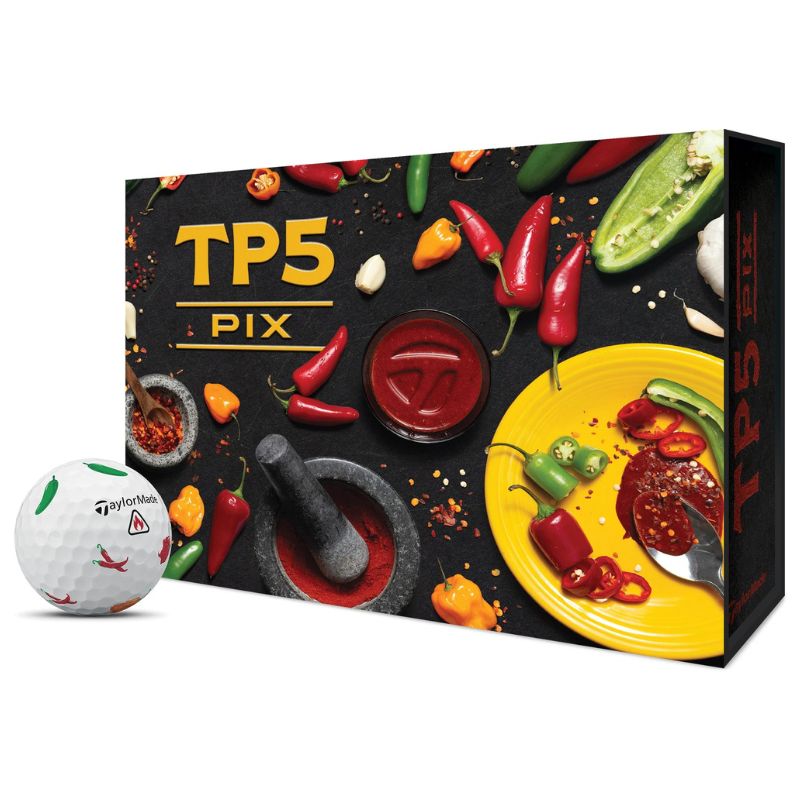 TaylorMade TP5 PIX Peppers Golf Balls Peppers