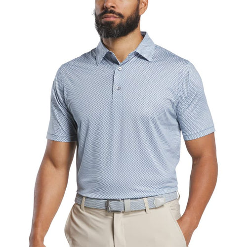 FootJoy Wiggle Lisle Polo - Previous Season Style Grey Navy White