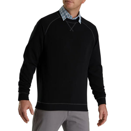 FootJoy French Terry Crewneck Black