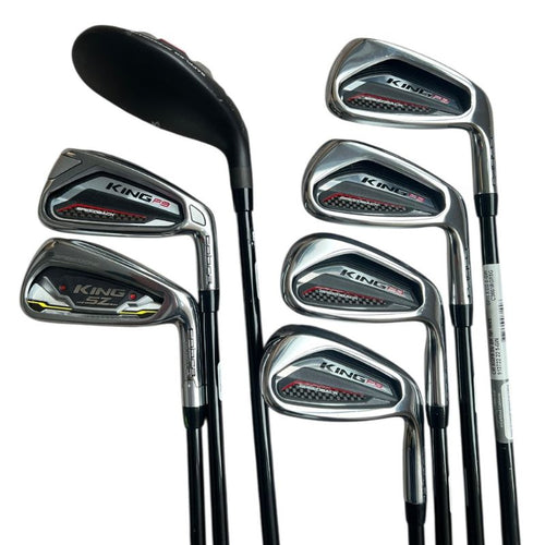 Cobra KING F9 SpeedBack/SZ Combo Iron Set - 5H 6-PW, GW - Used Right Regular Graphite - Fujikura Atmos