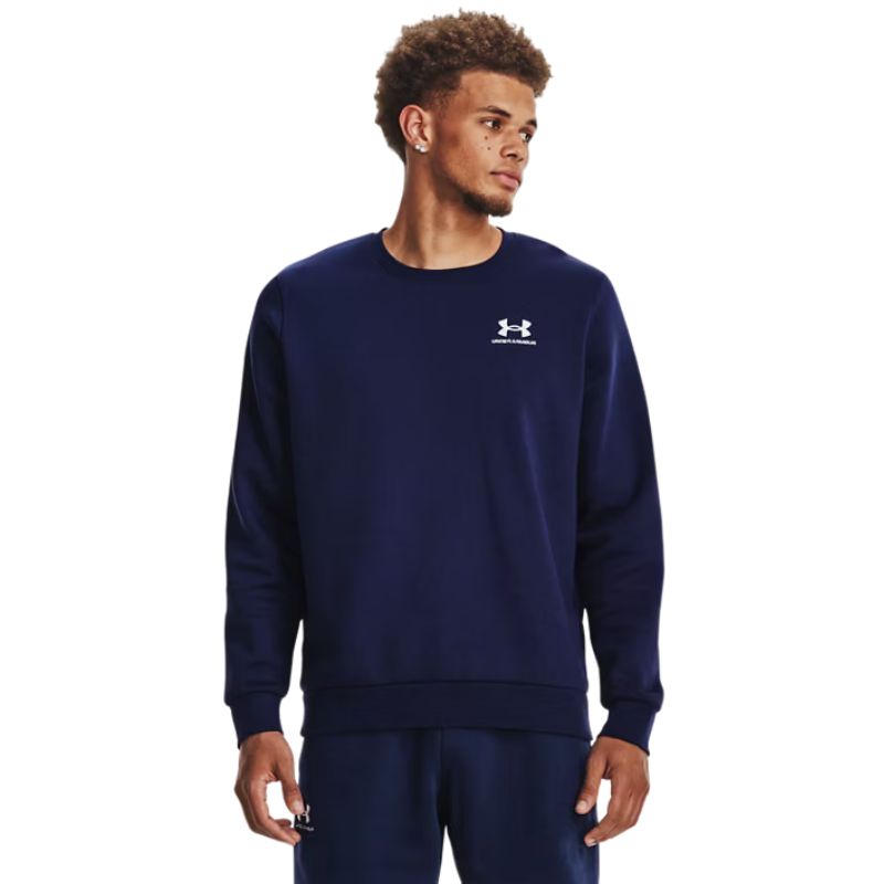 Under Armour Icon Fleece Crewneck Midnight Navy White