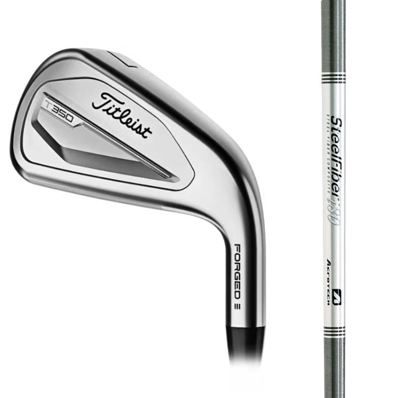 Titleist T350 3G Partial Iron Set - 6i-7i - Graphite - Store Display Demo Right Regular Graphite - Aerotech SteelFiber i80 (+$85)