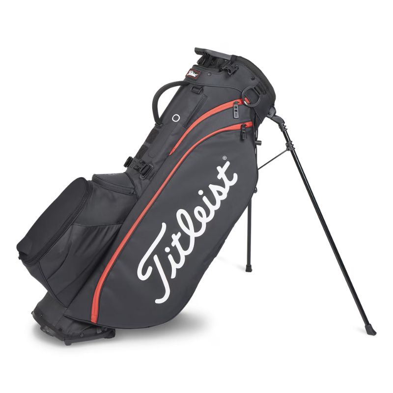 Titleist Players 5 Stand Bag Black Red