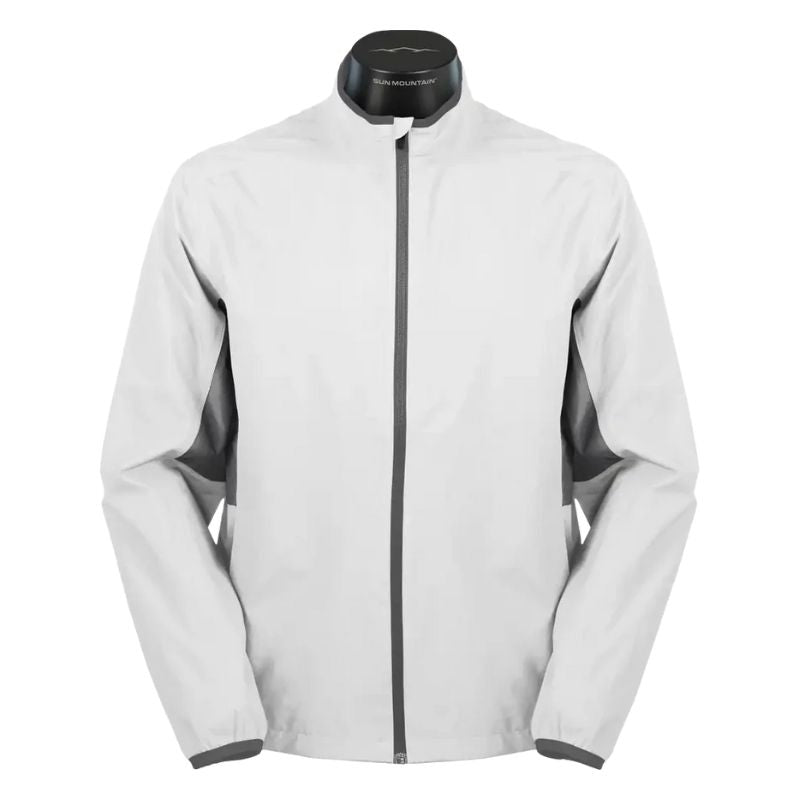 Sun Mountain Monsoon Rain Jacket White Cadet