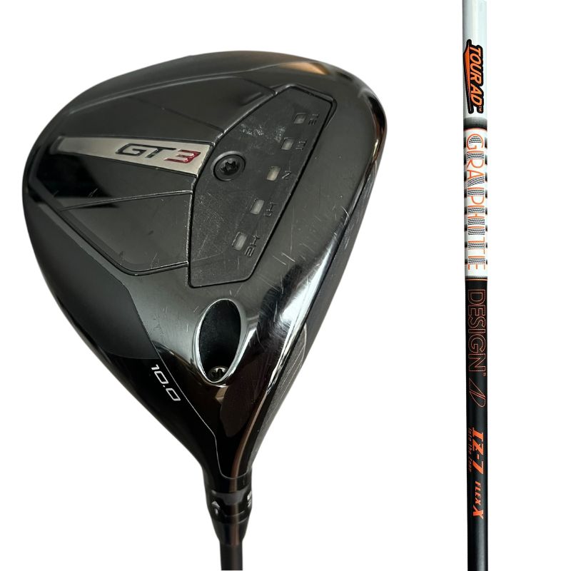Titleist GT3 Driver (Graphite Design Shaft) - Indoor Demo Right X-Stiff 10.0 Graphite Design Tour AD iZ 7 (-0.5&quot; SHORT) (+405)
