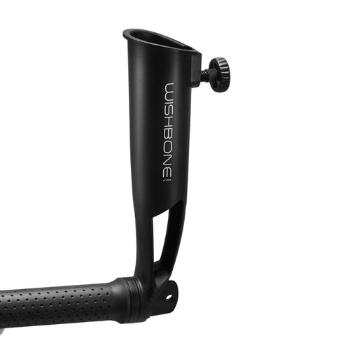 Wishbone One Megalite 3-Wheel 360 Push Cart - Umbrella Holder Black