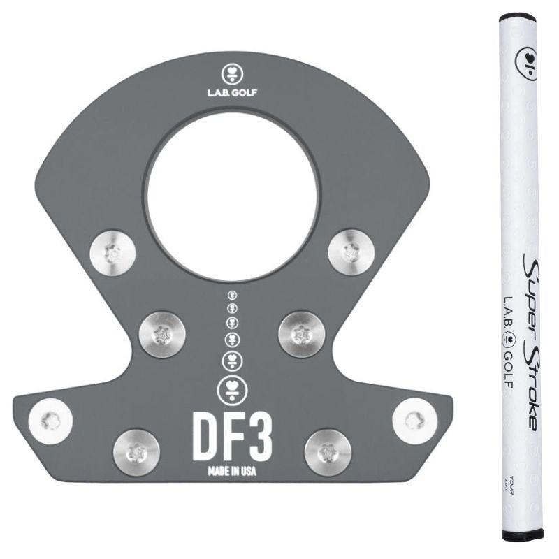 L.A.B. Golf DF3 Putter - Counterbalance 38&quot; Charcoal (Black Accra Shaft)