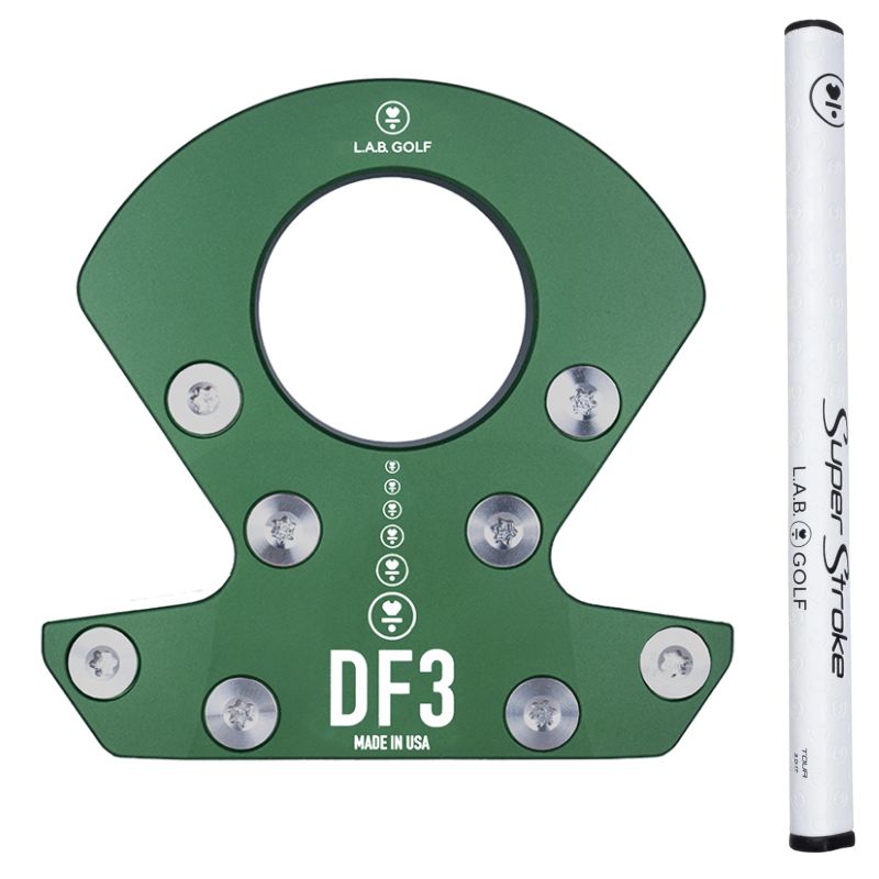 L.A.B. Golf DF3 Putter - Counterbalance 38&quot; Green (Black Accra Shaft)