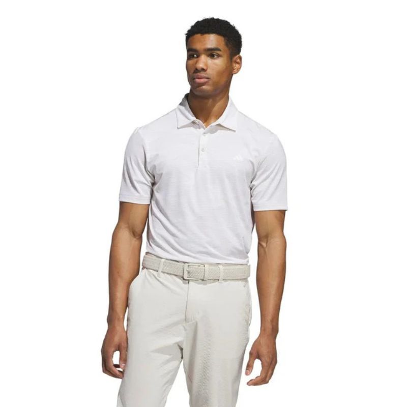 Adidas Ultimate Speed Stripe Polo Aluminium White