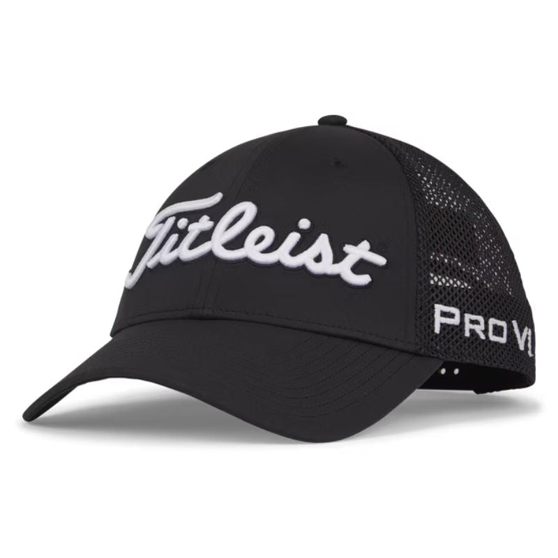 Titleist Tour Performance Mesh Hat Black White