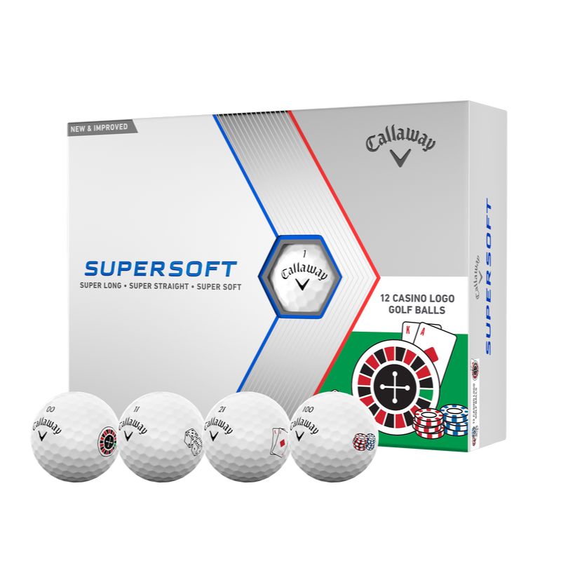 Callaway Supersoft Casino Golf Balls Golf Balls Callaway White  