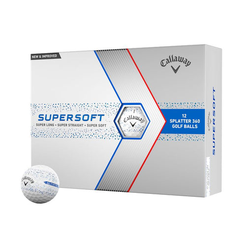 Callaway Supersoft Splatter 360 Golf Balls Blue