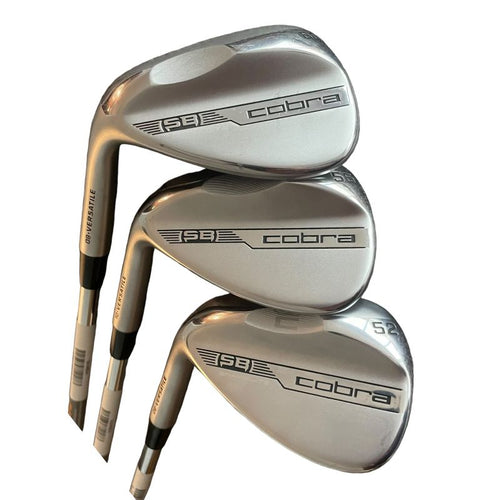 Cobra SNAKEBITE Wedge Set - 52°/56°/60° - Store Display Demo Left 52.08 V 56.10 V 60.08 V Steel - KBS Hi-REV 2.0 125