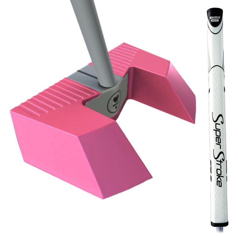 L.A.B. Golf MEZZ.1 MAX Putter - Counterbalance Right 37&quot; Pink (White Accra Shaft)