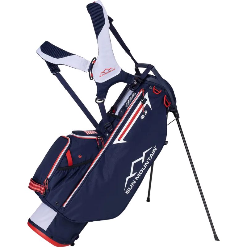 Sun Mountain 2024 3.5 LS Stand Bag Navy White Red