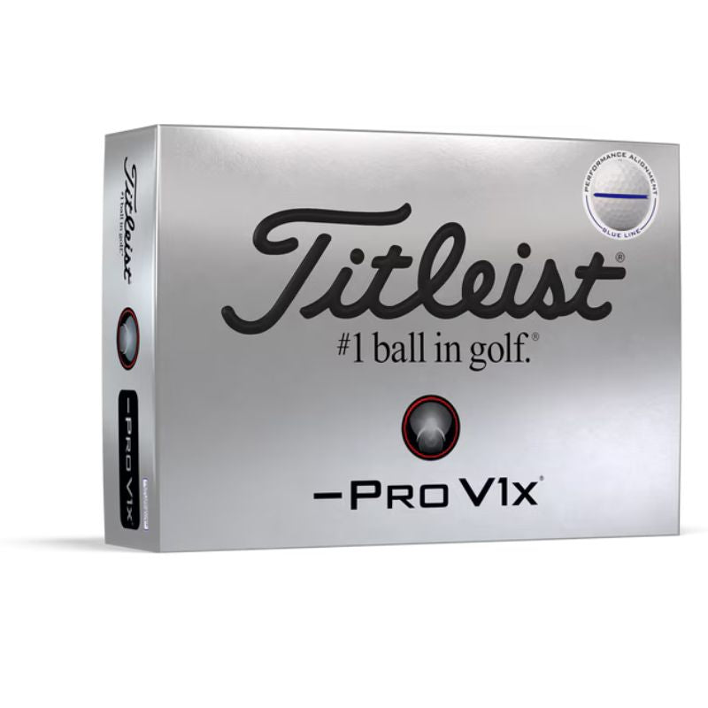 Titleist Pro V1x Left Dash Performance Alignment Golf Balls Navy