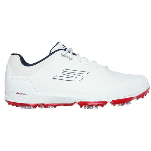 Skechers Go Golf Pro 6 Spiked Golf Shoes Men's Shoes Skechers White/Navy Medium 8