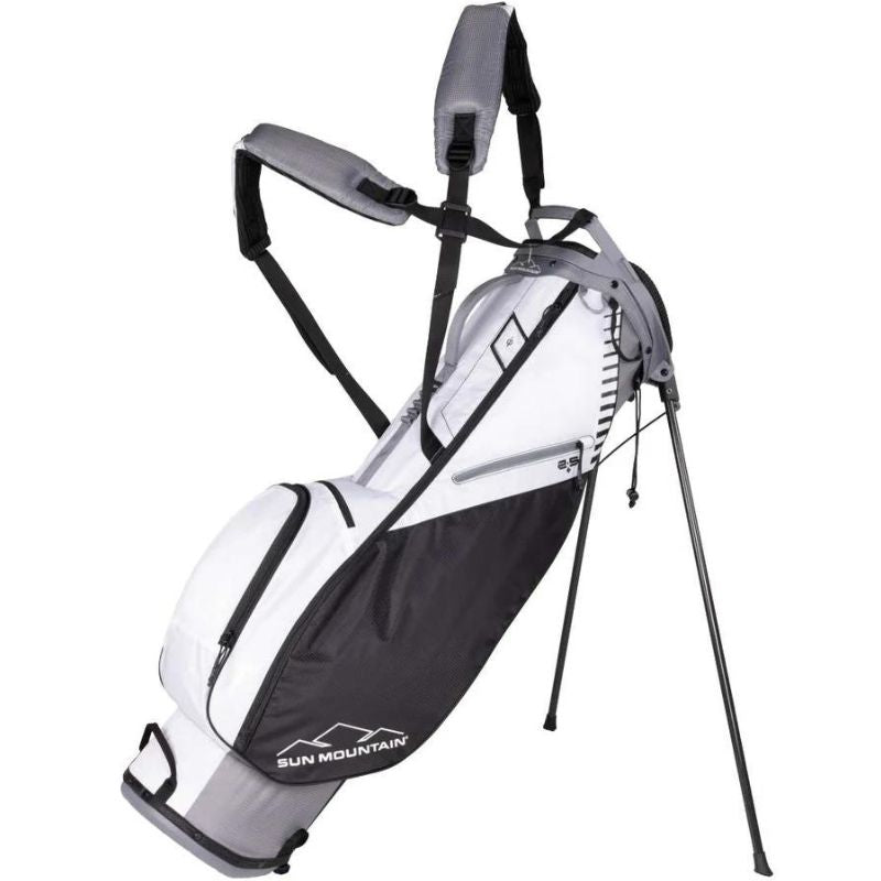Sun Mountain 2023 2.5+ Stand Bag Nickel White Black