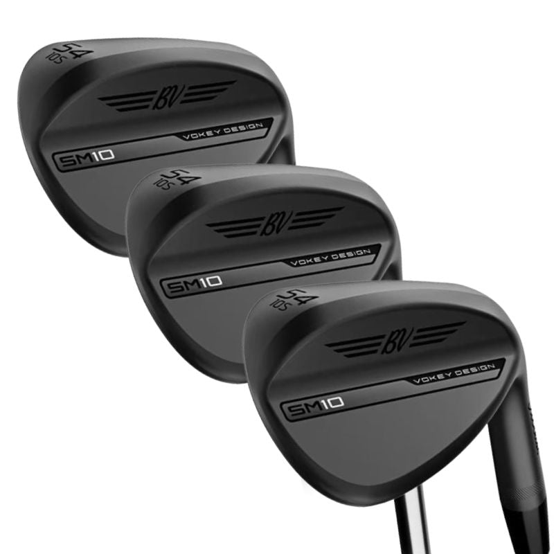 Titleist Vokey SM10 Wedge Set - 52°/56°/60° - Jet Black - Store Display Demo Left 52.12 F 56.10 S 60.08 M Steel - Dynamic Gold S200 (+0.5&quot; LONG)