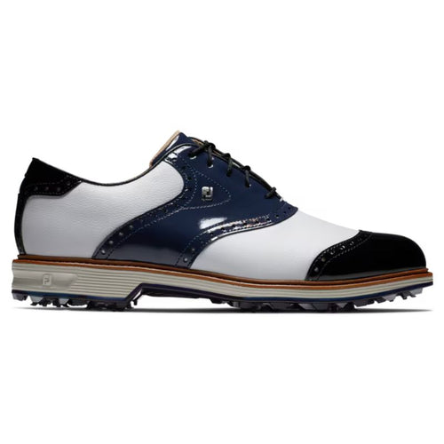 FootJoy Premier Spiked Golf Shoe - Wilcox - Previous Season Men's Shoes Footjoy White/Navy Medium 8