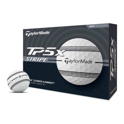 TaylorMade TP5x Stripe Golf Balls White