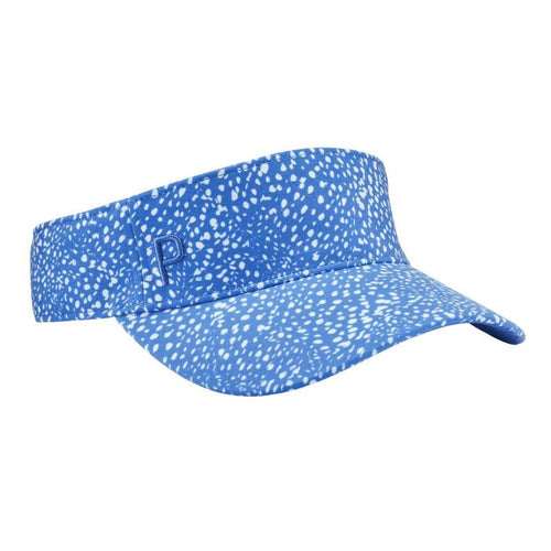 PUMA Women's Microdot Sport Golf Visor Hat Puma Blue Skies/White Glow OSFA 