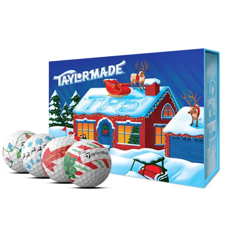 TaylorMade TP5 Stripe Holiday Golf Balls Holiday
