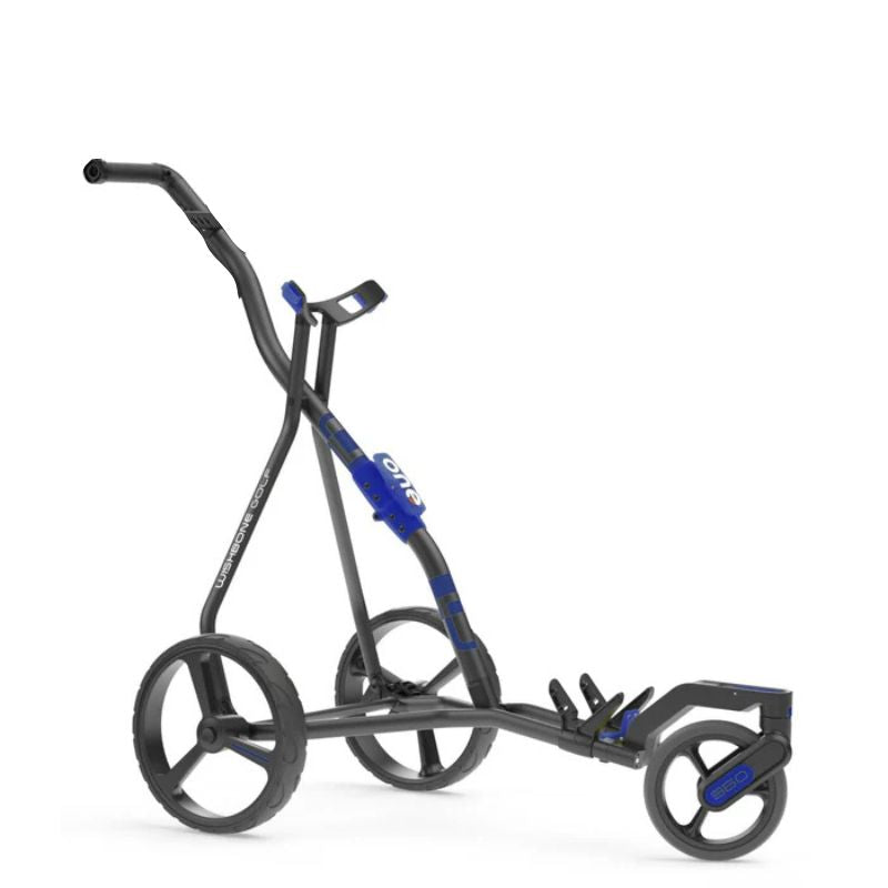 Wishbone One Megalite 3-Wheel 360 Push Cart Black Blue