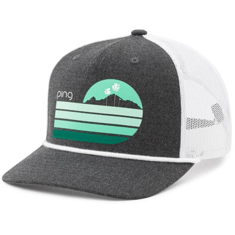 PING Ladies Water Hazard Cap Hat Ping Black  